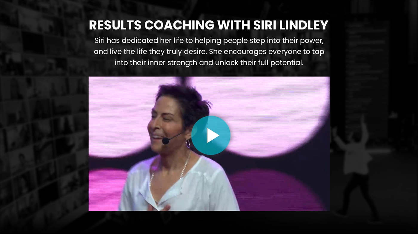 Siri Lindley Homepage Redesign Concept